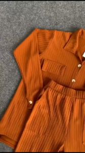 One Set Outer Pants Knit Karina Set Long knit / Setelan Baju Wanita Kekinian Crop dan Celana Kulot Premium
