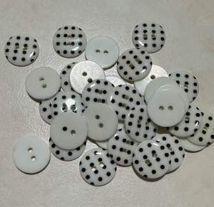 24 pcs mix colors retro dot buttons size 15 mm for sewing crafts