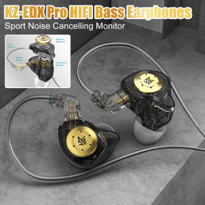 KZ EDX PRO X IEM Earphones Dynamic Drive HiFi Deep Bass Sound Earbud Sport Music Noise Cancelling Headset with Detachable Cable