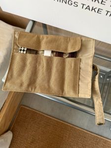 Simple Canvas Band Storage Bag Convenient Digital Accessories Organizer for  Watch iWatch Multi-Functional Handbag