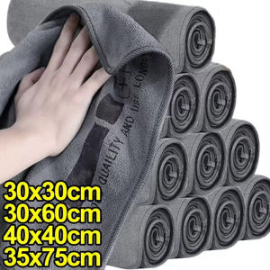 High-End Microfiber Auto Wash Towel / Super Soft Cleaning Cloth for Car / Double-sided Thickening Car Rag / Hemming Car Care Cloth Detailing Car Wash Towel