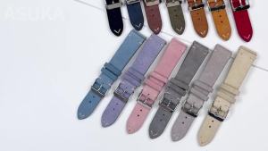 18mm 20mm 22mm Soft Suede Leather Strap Vintage Calfskin Watch Band Quick Release Bracelet Universal Men Women Accessories Brown
