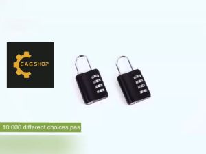 CAG SHOP 1pcs Combination Lock 4 Digit Security Padlock with Key Weatherproof Design Combo Lock for School Sports or Gym