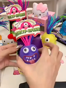 New Novelty Funny Hair Pulling Will Be Screaming Little Monster Kids Decompress Toys Christmas Creative Fun Educational Toys