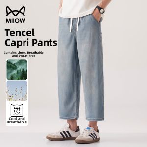 MiiOW | Linen Tencel Jeans Pants