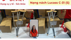 Nạng nách trẻ em C-31-1 đôi Lucass