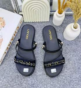 LANOES Sandal Platform Wanita Korean Style Terbaru Kekinian