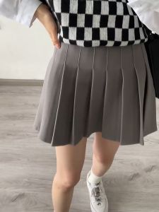 Newlan DQ029 Rok Tennis Pendek Mini Skirt Rok Pendek Korean Women /Rok Celana Pleated Plain Rok Lipit / Polos Korea Style Rok Fashion Folded Skirt Female High Waist Rok Pendek Wanita Sweatpants Basic Uniform New Jepang Dan Korea Students Suit Seragam Sisw