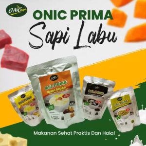 ONIC PRIMA RASA SAPI LABU (Bubur Beras Organik Langsung Makan Tanpa Perlu di Masak)