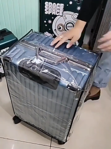 【✅SG stock】Transparent Luggage Cover / Waterproof Suitcase Protector / Rolling Luggage Cover / Thicken Trolley Suitcase Cover / PVC Wear-resistant Travel Luggage Cover