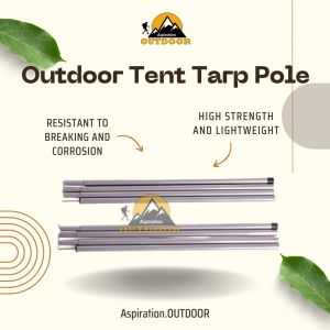 Outdoor Tent Tarp Poles Steel Iron Canopy Awning Frame Foldable Canopy Support Rods Tiang Khemah
