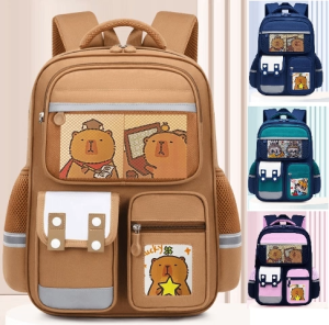 Capybara Labubu Cute Modern School Bags for Student Boys Girls boys Big Capacity School Backpack travel Book Bag -CL912