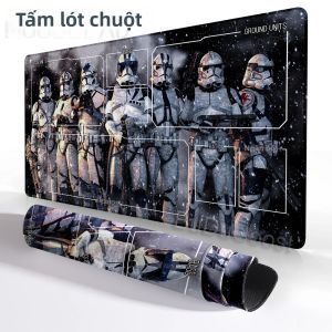 Bandai | Thảm Chơi Game Cao Su Star Wars Unlimited 600X350mm Tấm Lót Bàn Phím Chơi Game Mở Rộng Chống Trượt Kèm Thảm Chơi Bài Với Cạnh Khóa Tinh Xảo