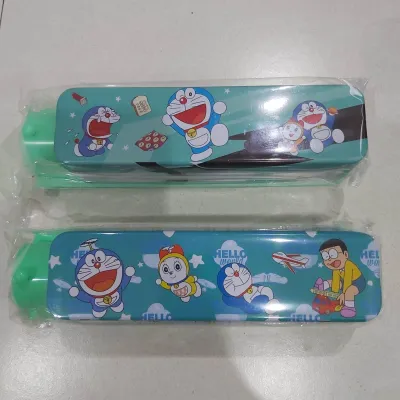 Tempat Pensil Kaleng Train Plus Serutan QZ 6101 Superhero Cars