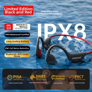 Polvcdg | Swimming Waterproof Bone Conduction Bluetooth Earphones