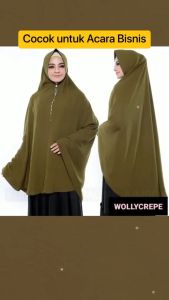 Hijab Bergo Crinkle Airflow Ukuran XXXL & Khimer Pet Jumbo Crinkle Terbaru