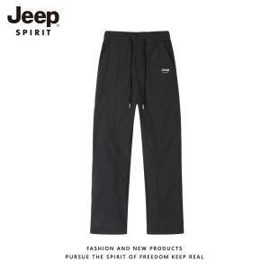 Jeep Spirit Mens Casual Straight Leg Pants Autumn Winter New Style Outdoor Climbing Hiking Sports Loose Fit Fashion Brand