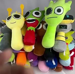 Sprunki Plush Toys Sprunki Plush Doll Sprunki Game Cartoon Pillow Kids Birthday Gifts Stuffed Dolls Christmas Gift
