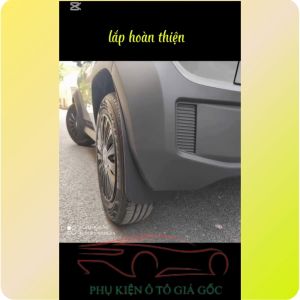 Chắn bùn xe Vinfast VF3 - Nhựa mềm dẻo không gây cạ gầm xe Cả bộ 4 bánh + kèm ốc bắt vít - Loại dẹp