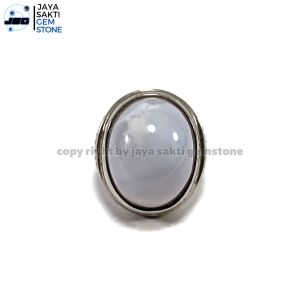 Natural Batu Akik Chalcedony Biru Langit CA02