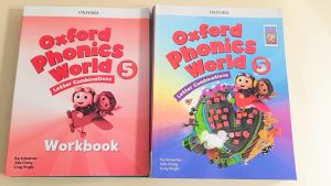 Oxford Phonics World 1-5 หนังสือ ภาษาอังกฤษ หนังสือเรียน พร้อมแบบฝึกหัด สำหรับเด็กวัยประถม โฟนิกส์ โฟนิกซ์ Phonics Learning English Book Primary school Student Homeschooling