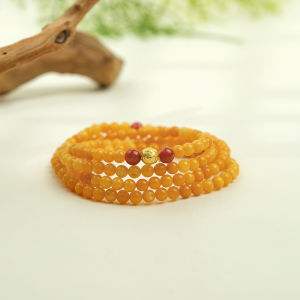 POTALA PALACE | Vòng Tay Nữ Caramel Wax Amber Bạc 925 có Chứng Nhận