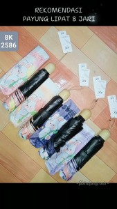 PAYUNG LIPAT 8 JARI MOTIF LUCU MUAT UNTUK 2 ORANG
