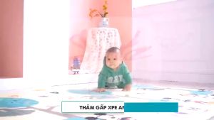 [KODOMO] Thảm Lót Trải Sàn Gấp Gọn 2 Mặt Cho Bé Ngồi Chơi Tập Bò Chống Ngã Chống Thấm Bằng Xốp XPE 8MM
