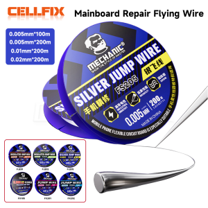 MECHANIC FX105 FS205 FJ201 FJ202 FX202 0.005mm Ultra-fine Uninsulated Copper Wire Length 100M CPU LCD PCB Link Jumper Wire