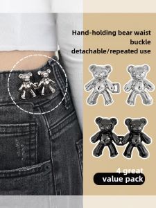 Denim Waist-Tight Handy Gadget Punch-Free Pants Are Too Big and Small Adjustment Pin Womens Waist of Trousers Skirt Tightening Button