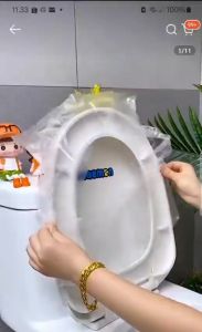 Alat Duduk Toilet Closet Sekali Pakai 10 Pcs