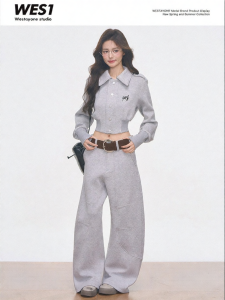 Korean Style High-end Leisure Sweater Set Short