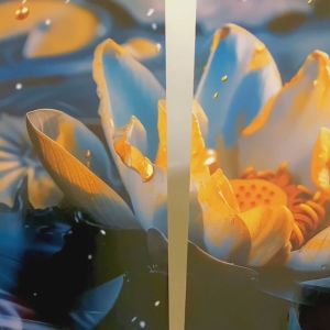 RUNABEE HIASAN DINDING SET BESAR ABSTRAK 3D FLOWERS PAJANGAN DINDING KAYU POSTER MINIMALIS