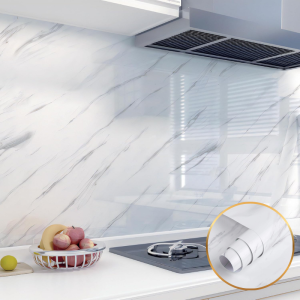 Giấy Dán Tường đá Cẩm Thạch Vàng 300X60cm Không Thấm Nước Chống Dầu Chịu Nhiệt Hình Nền Nhà Bếp Miếng Dán Tân Tra
