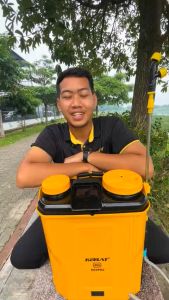 KEELAT 20L Knapsack Pam Racun Bateri Pump Racun Tong Racun Rumput Electric Knapsack Sprayer Pump