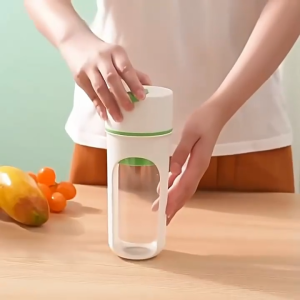 Juice Blender 6 Pisau Portable Jus Belender Buah 400ml Juicer Ice Crusher 1200mAh Rechargeable