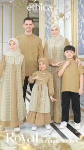Jual Sarimbit Ethica Royal 55 Lemon Sorbet & Gamis Kagumi 342