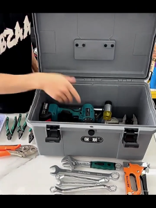 BAOLIAN กล่องเครื่องช่าง กล่องเครื่องมือฮาร์ดแวร์มัลติฟังก์ชั่น กล่องเก็บเครื่องมือ ชุดเครื่องมือช่าง 16L กันน้ำ แข็งแรง