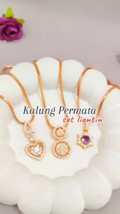 Nice Jewelry Kalung dewasa permata panjang full lapis emas gold KL 190