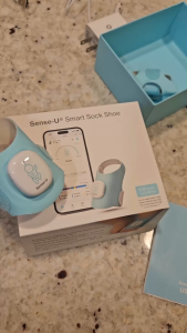 Sense-U Baby Smart Sock Shoe Monitor with On-Device Notifications Track Heart Rate and Sleep Patterns
