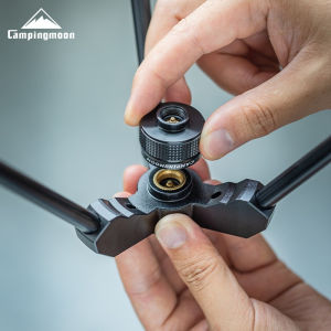 CAMPINGMOON Z03 BKZ03 Hợp Kim Nhôm Bếp Cắm Trại Tăng Chiều Cao Khớp Với Bình Gas Adapter Dành Cho Núi Cao Phẳng Nấu Ăn