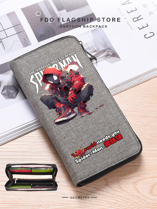 Túi Đựng Tiền Spider-Man Hoạt Hình Thiết Kế Độc Đáo Túi Đựng Tiền Dài ...