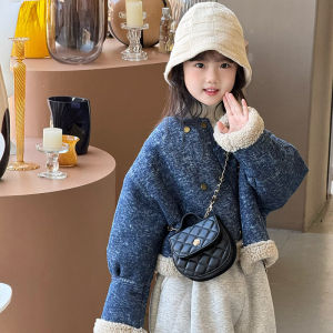 Childrens Crossbody Bag & Fashionable Girls Single Shoulder Bag: Small Fragrance Style Handbag & Trendy Girls Coin Purse