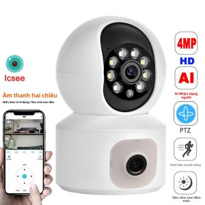 Camera Giám Sát Không Dây HD PTZ Wifi 360 Độ ° Camera IP Xoay Với Chức Năng Giám Sát Từ Xa Bằng Thiết Bị Di Động Camera Giám Sát Trẻ Em Camera Kép Cho An Ninh Gia Đình