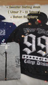 JoyKids Sweater Sleting Anak Laki-laki NYC / Sweater Anak Cowok Sleting NYC (Umur 7 - 11 Tahun)
