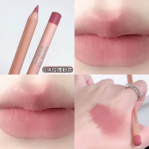Matte Lip Liner Pen Outline Lip Shape Lipstick Student Waterproof Long-lasting Plump Lip Base Nude Color Lipstick Glossy