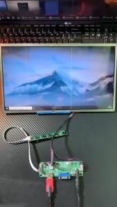 Paket 40Pin Driver Controller Universal Mainboard Monitor HDMI VGA Untuk Layar Laptop HD 1366x768 Adaptor 12V