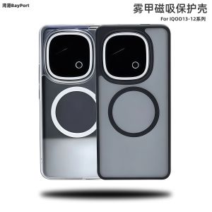 เคสโทรศัพท์แบบบางเฉียบ ดูดซับแม่เหล็ก ด้านนอกนิ่ม ด้านในแข็ง ป้องกันการตกหล่น สำหรับโทรศัพท์มือถือ IQOO13 รุ่นใหม่