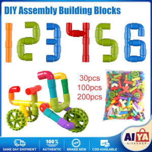 ★Same Day Shipping★ DIY Water Pipe Building Blocks Toys Pipeline Montessori Toys Construction Educational STEM Designer Toys For Girls Kids Water Bricks