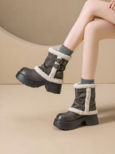 Josiny | Fleece Lined Warm Snow Boots For Women New Thick Sole Martin